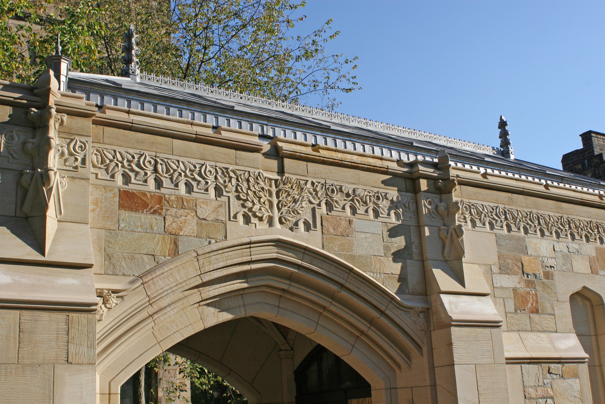 Yale University – Bass Library Entrance Pavilion and Sterling Library Stairwell Entrance Ornament